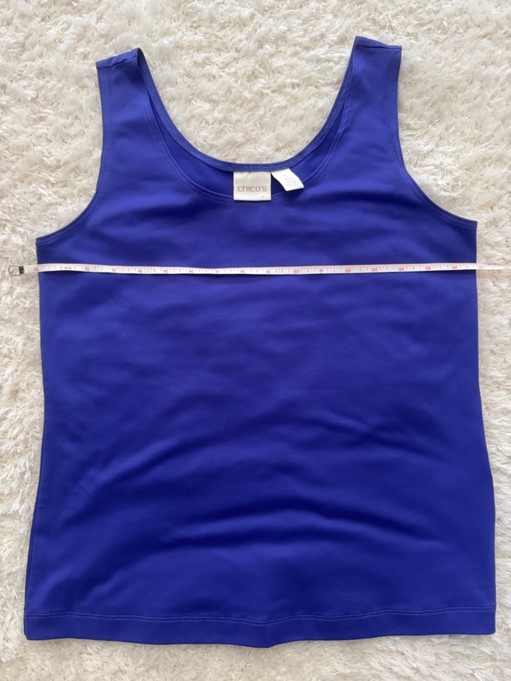 Chico's Cobalt Blue Scoop Neck Tank